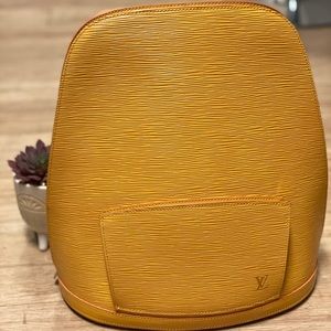 LV EPI YELLOW LEATHER BAGPACK
